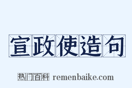 宣政使造句是什么意思的图片